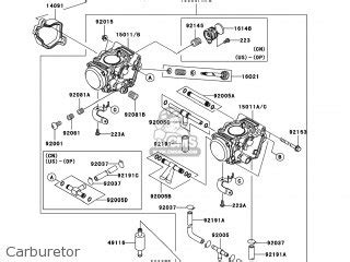 Kawasaki prairie 650 carburetor diagram. Things To Know About Kawasaki prairie 650 carburetor diagram. 